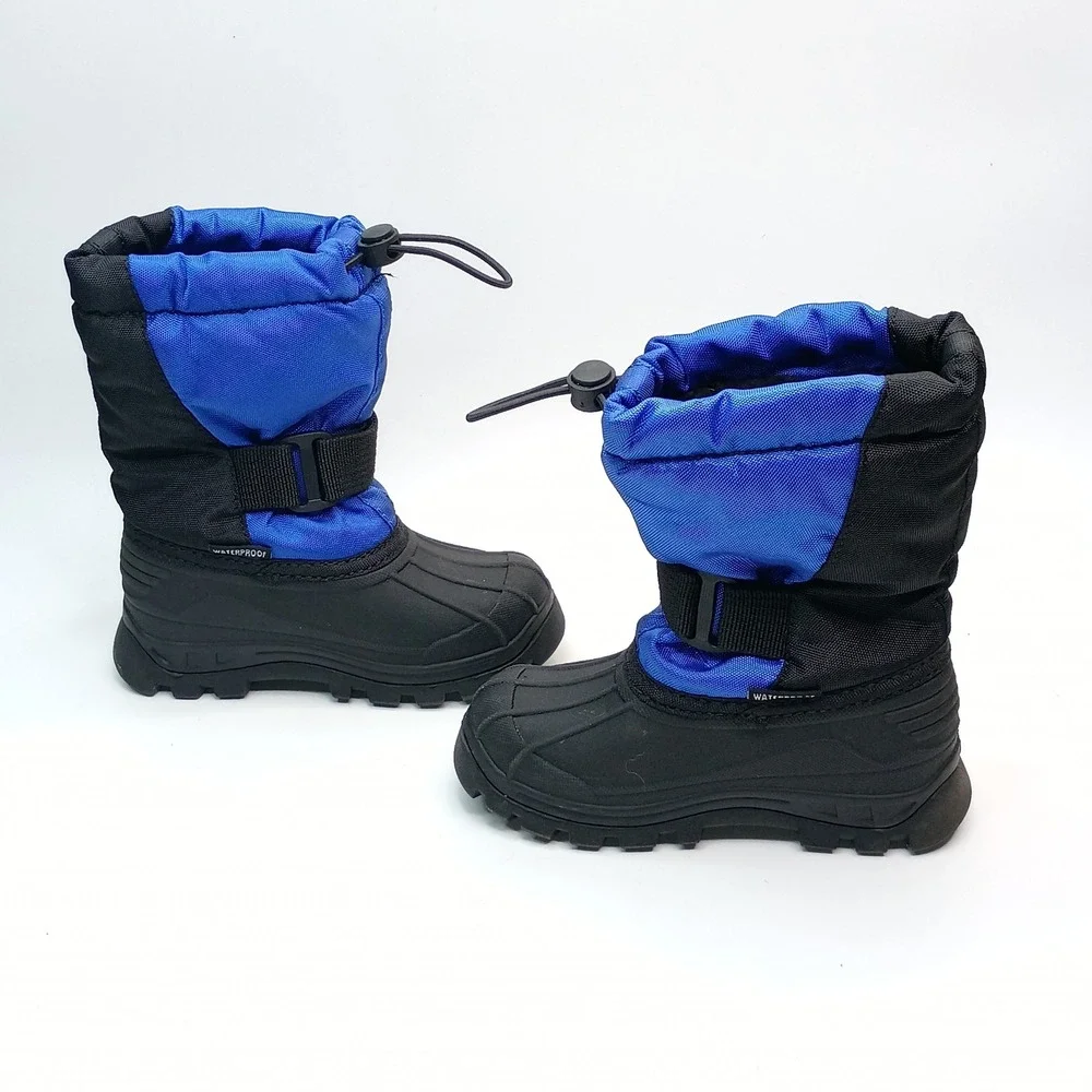 Arctix Powder Snow Boots Kids‎ Size 8 Blue Black Waterproof Insulated 20302